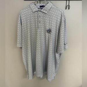Stitch golf polo 2XL Geo pattern